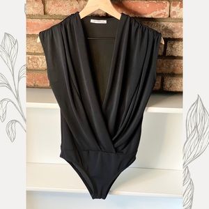 Zara black bodysuit, small
